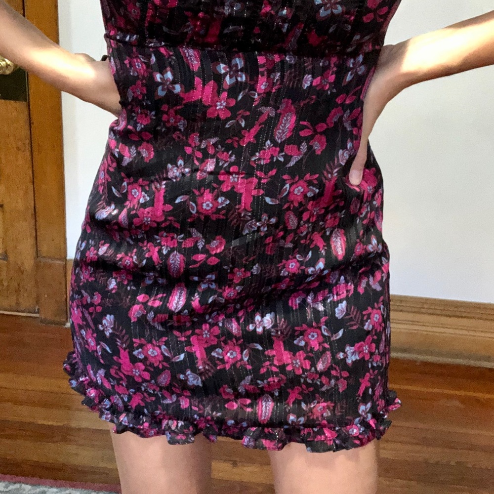 UO floral ruffle mini dress - Picture 16 of 16